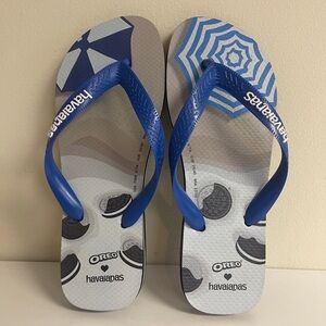 Havaianas x Oreo Cookie Flip Flops 2021 (Nabisco Oreo Scented), SIZE 7/8 Womens